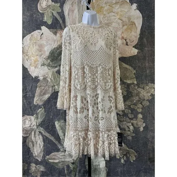 knee length dresses for ladies Heart Lattice Micro Mini Dress main image 1